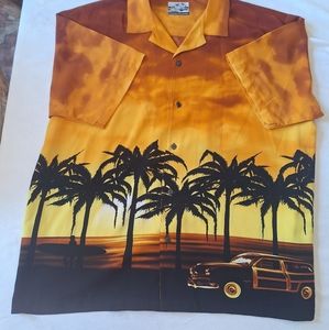 Pineapple Connection Hawaiian Button Up Shirt - Size XL